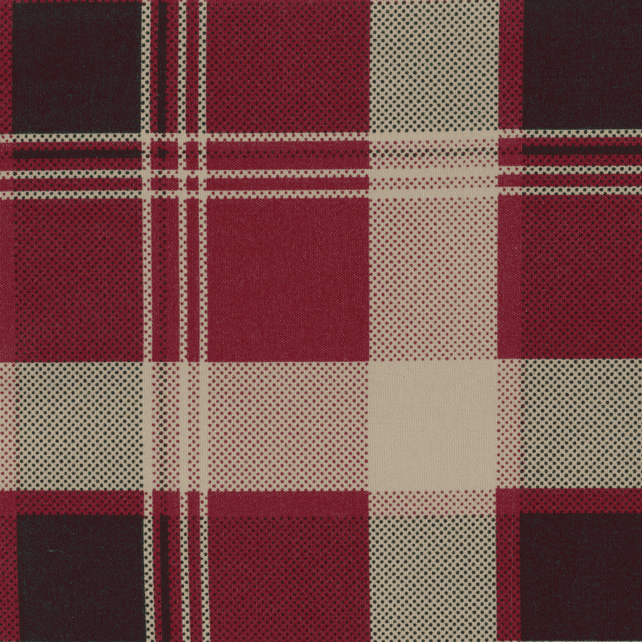 Pawz Full Sheet Set, Soft Microfiber Printed Bed Sheets with 2 Pillowcases, Red Plaid, Full Size
