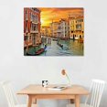 thumbnail image 2 of Nawypu Wall Art Decor Poster Painting On Canvas Print Pictures Scenic Views of Venice Canal Boat Italy Town Landscape Framed Picture for Home Decoration Living Room Artwork, 2 of 4