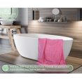 thumbnail image 6 of Bella Vista Bath Towels 4 Pc Set With Free 6 Washcloths- Plush, Soft and Absorbent, Pack of 4 Towels- 27 x 54 Inches- Virgin Ring Spun Cotton. By Cotton Homes(Set Of 4 Piece Bath Towels, Pink), 6 of 9