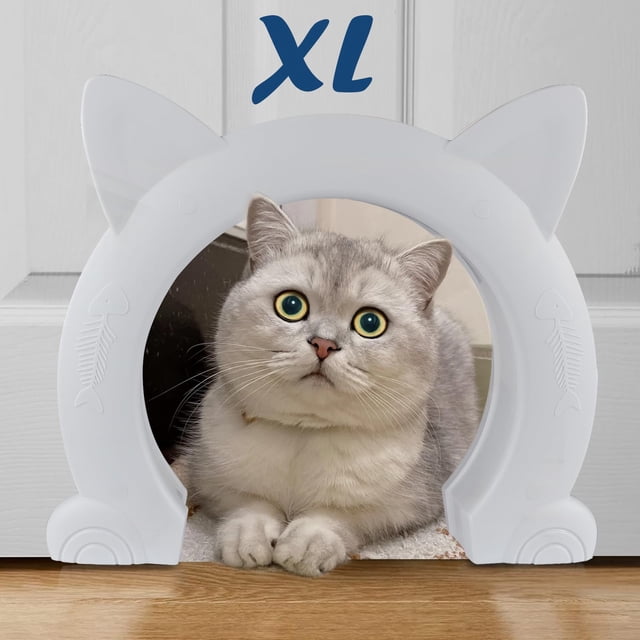 Puerta interior grande Cat Door Wordcam para gatos y perros pequeños
