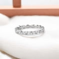 thumbnail image 3 of JEWELSBYASAILOR 2X4 MM / 2 MM Moissanite Band / 925 Sterling Silver Jewelry / Wedding Bridal Jewelry, 3 of 4