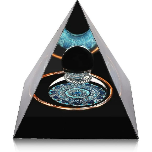 Pyramid Compatible With Positive Energy Crystals Protection Crystals Energy Generator Compatible With Stress Reduce Healing Meditation Attract(1pcs)