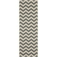 thumbnail image 4 of Safavieh Courtyard Bailey Chevron Indoor/Outdoor Area Rug, 7'10" x 7'10" Square, Grey/Beige, 4 of 11