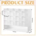 thumbnail image 3 of Acrylic Pen Organizer Storage for 200 Markers Vertical Marker Organizer Acrylic Pen Display Holder for Office Desk Desktop Stationery Pencil Storage, White, 13 x 4 x 10.2 Inch, 3 of 13