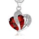 thumbnail image 1 of KAIYANG 1 pieza de collar con colgante de cristales en forma de corazón para pareja, color rojo, 1 of 5