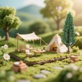 thumbnail image 3 of 50 árboles en miniatura: decoración de paisajes arquitectónicos y ferroviarios. Decoración realista de árboles artificiales para mesas de arena y casas de muñecas., 3 of 7
