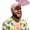 Pink, variant on Hands-Free Hand Shade Hat - Instant Sun Protection Visor, Adjustable Fun Palm-Shaped Sun Hat for Eye Strain