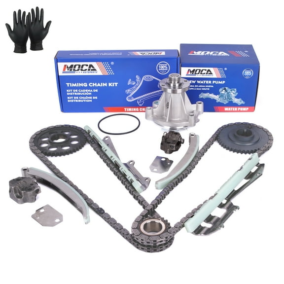 MOCA AUTOPARTS Timing Chain Kit with Water Pump Fit for 1991-1995 Lincoln Town Car 4.6L & 1992-1997 Ford Crown Victoria 4.6L
