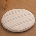 thumbnail image 1 of Cojín de piso almohada de piso algodón de algodón transpirable almohadilla de cojín de asiento para la almohadilla para la sala del tatami del jardín Rayas finas, 1 of 8