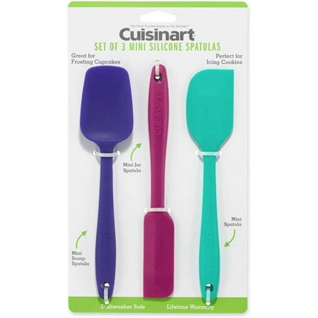 

Cuisinart 3-Piece Mini Spatula Set | Jewel Tones