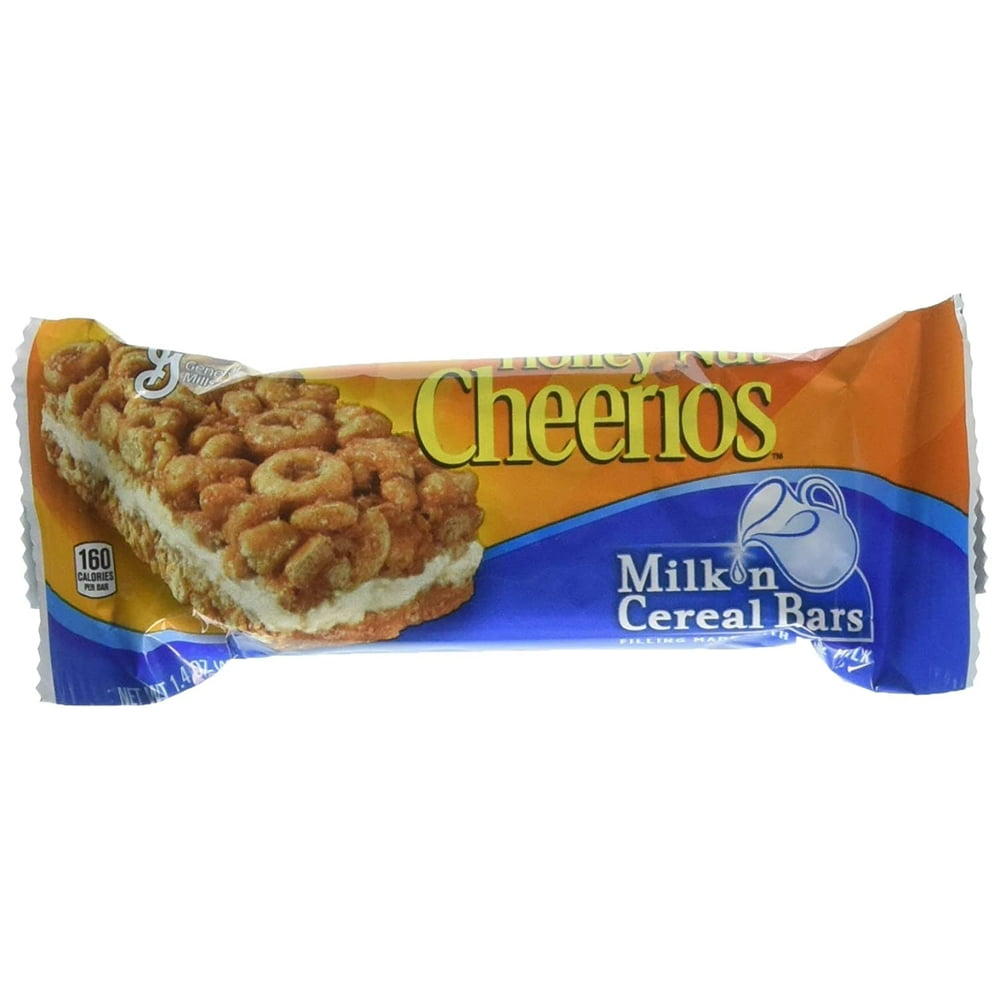 General Mills Honey Nut Cheerios Milk N Cereal Bar 12 Bars Walmart