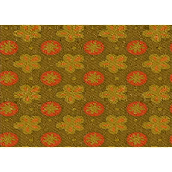 Ahgly Company Indoor Rectangle Patterned Mahogany Brown Area Rugs, 3' x 5'
