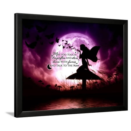 Butterfly Garden Framed Print Butterfly Keeper May You Touch Dragonflies Quote Framed Print Wall Art By Julie Fain ()