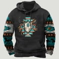 thumbnail image 2 of Sudadera vintage con capucha étnica azteca con bloques de color 3D, sudadera holgada para hombre y mujer, sudadera con capucha para vacaciones para niños, abrigo de manga larga, ropa para hombre, 2 of 4