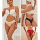 thumbnail image 5 of Ropa interior FINETOO, sexy, sedoso, de encaje sin costuras, paquete de 6, para mujer, 5 of 5