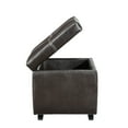 thumbnail image 4 of Modway Treasure Upholstered Vinyl and Wood Composite Ottoman in Espresso, 4 of 4