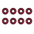 thumbnail image 2 of 8 Pcs Roulements à Roulettes Roulements de Skateboard Roulements à Roulettes Longboard 608 Double Blindage - Rouge, 2 of 8