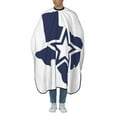 thumbnail image 2 of Star Of Texas State Salon Barber Cape - Professional Hairdressing Waterproof Hair Cutting Cape With Adjustable Snap Closure-Haircut Apron For Hair Stylist And Home Use-55''X66'', 2 of 5