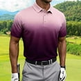 thumbnail image 4 of Zysthvn Polo Men Shirts Golf Summer Casual Mens T Shirts Athletic Gradient Turn Down Collar Short Sleeve Tops, 4 of 5
