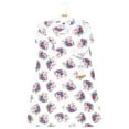 thumbnail image 2 of Hudson Baby Infant Girl Long Sleeve Cotton Jersey Sleeping Bag, Blush Navy Floral, 0-6 Months, 2 of 2