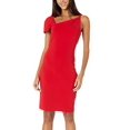 thumbnail image 2 of Nicole Miller Artelier CHERRY RED Heavy Jersey One Shoulder Mini Dress, US 2, 2 of 5