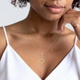 thumbnail image 6 of 10K Solid Yellow Gold Star of David Jewish Magen Necklace Judaica Religious Chain Pendant Israel Charm, 6 of 13