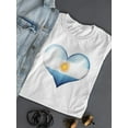 thumbnail image 3 of Argentina Heart Flag Doodle T-Shirt Women -Image by Shutterstock, Female Medium, 3 of 4