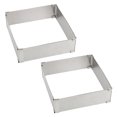 thumbnail image 1 of Bakeware Adjustable Mousse Ring Dessert Baking Tool Stainless Steel DIY Cake Decorating Mould Square Cake Mold, 1 of 8