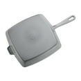 thumbnail image 3 of Staub Cast Iron 12-inch Square Grill Pan - Graphite Grey, 3 of 5
