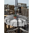 thumbnail image 2 of Outdoor Tablecloth with Umbrella Hole for Patio/Picnic/Party/Camping, Black Palm Tree Waterproof Table Cloth Round Cover Washable, Tropical Summer Coastal Vintage Gray (Dia 54"), 2 of 9