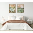 thumbnail image 7 of Kate and Laurel Sylvie Landscape 04 Framed Canvas Wall Art by Annie Quigley, 18x24 Natural, Soft Watercolor Nature Landscape with Lake Art for Wall Decor, 7 of 7
