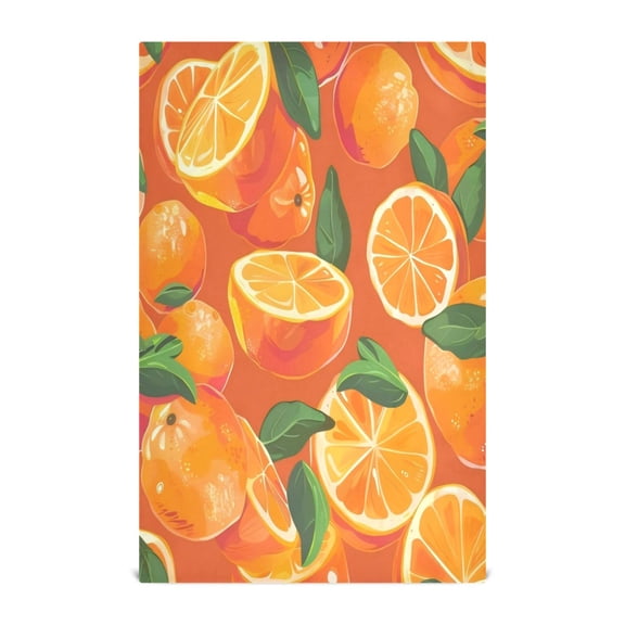 Kitchen Towel 28x18 Inches x1Plate Towel, Decorative Towel, Napkin, Tea Towel Tea Towels For Kitchen Dish Cloths & Dish Towels Mandarin Orange