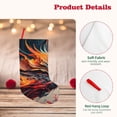 thumbnail image 4 of Lsque 18 Inches Dynamic Fire Bird Art Pattern Christmas Stockings Hanging Ornaments,Knitted Xmas Fireplace Hanging Stocking,Holiday Decoration, 4 of 7