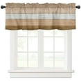 thumbnail image 2 of Vintage Farm Barn Brown Gradient Curtain Home Decoration Living Room Short Curtains Window Treatments For Kitchen Bedroom, 2 of 6