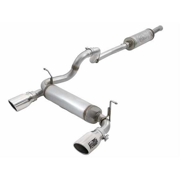 Kit de Système d'Échappement Jeep Wrangler JL Advanced FLOW Engineering 2018-2019 49-48066-P Système Rebel Cat-Back; Acier Inoxydable 409; avec Silencieux; Diamètre de Tuyau 2-1/2 Pouces