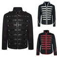 thumbnail image 4 of Mens Retro Gothic Jacket Frock Coat Steampunk Victorian Morning Steampunk Top, 4 of 9