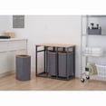 thumbnail image 3 of TRINITY EcoStorage® Bamboo Laundry Station, Dark Gray, 3 of 5