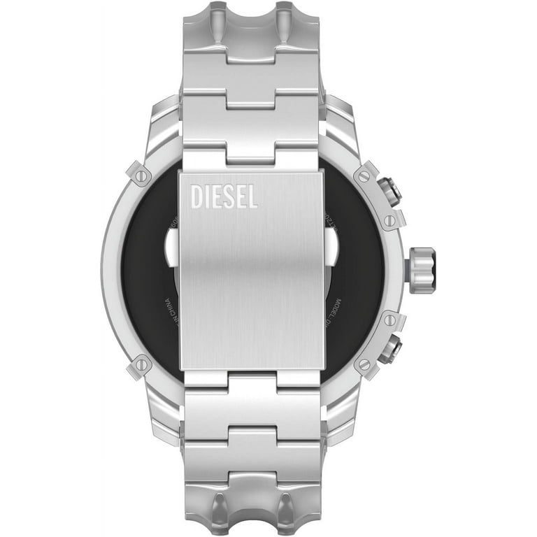 Diesel メンズスマートウォッチ Griffed Gen 6 DZT2040 Diesel DZT2040 Griffed Gen 6 Silver Stainless Steel Bracelet