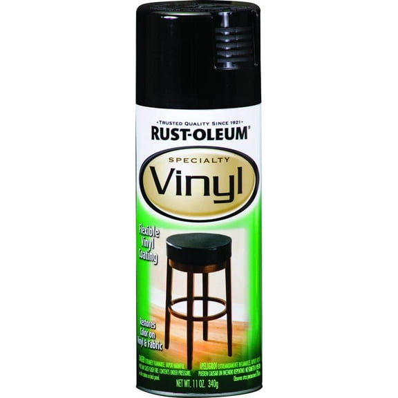 Rust-Oleum 1909830 Specialty Black Vinyl & Fabric 11 Ounce Spray,1 Each