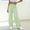 *Green, variant on ClodeEU Women's High Waisted Elastic Waist Plaid Pants with Pockets,Casual Loose Long Trousers Green,Womens Plus M