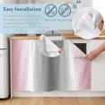 thumbnail image 5 of Pink Grey Cabinet Curtain 32"Wx55"L, Dustproof Pantry Door Curtain with Self Adhesive Tape, Gray Farmhouse Modern Rustic Tall Storage Cover Privacy Drape for Bathroom Kitchen Laundry Room, 5 of 9