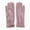Pink, variant on Women's Faux Leather Cinched Wrist Touch Screen Gloves (Pink)