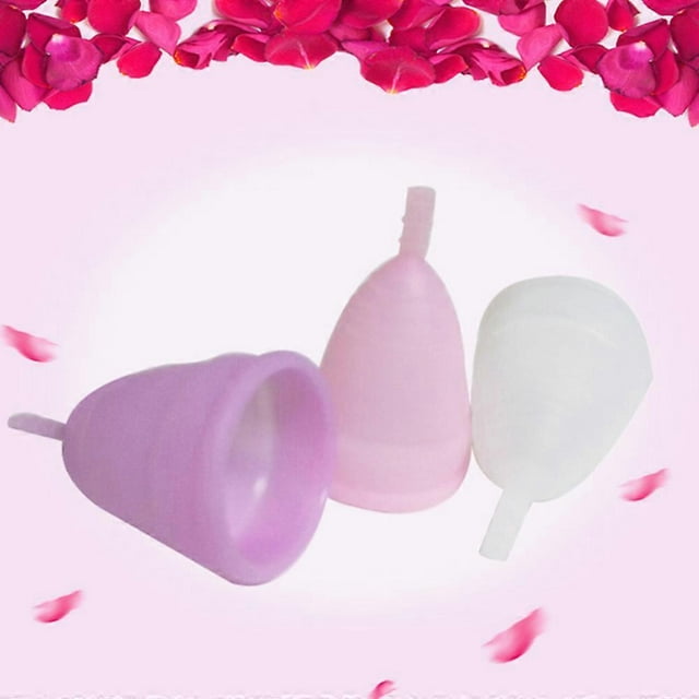 Medical silicone female menstrual cup food grade material menstrual cup menstrual cup reusable female aunt menstrual cup white large