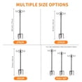 Chime Stand Double Shepherd Hook Stand, Vintage Iron Outdoor Hanging Stand with 5 ...
