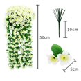 thumbnail image 4 of AFQH 2PCS Elegant Violet Wall Hanging Faux Flower Vine - Perfect for Weddings & Home, 4 of 8