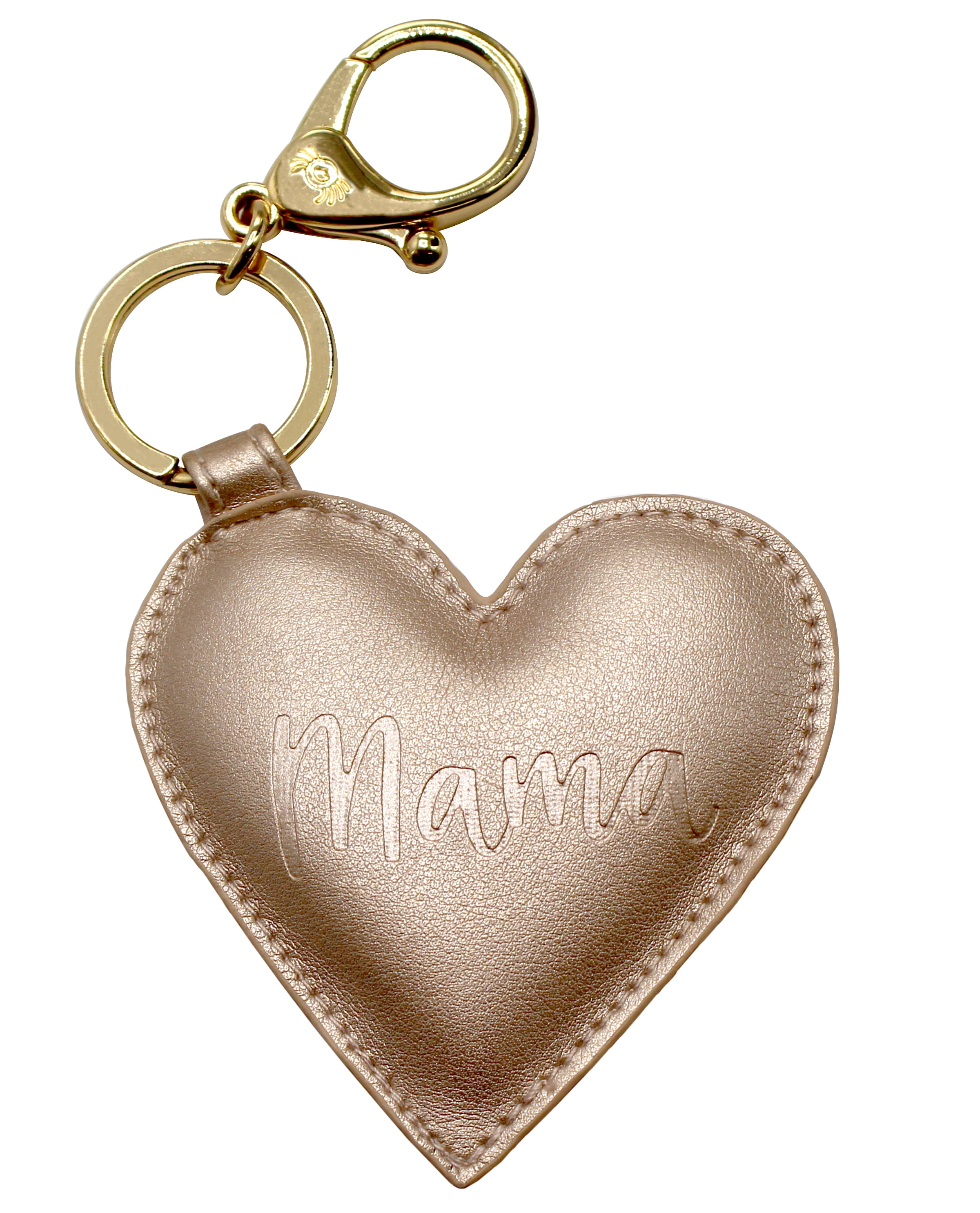 Keychain and Luggage Marker; Measures 6” Long and 3” Wide; Features Durable Clasp and Trendy Gold Hardware Itzy Ritzy Diaper Bag and Purse Charm Mama