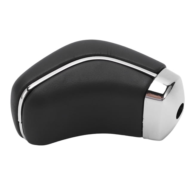 Cabezal de Palo de Engranje, Perilla de Cambio de Base Brillante Ergonímico Mate de Cuero Artificial Negro para Automóvil Auticó