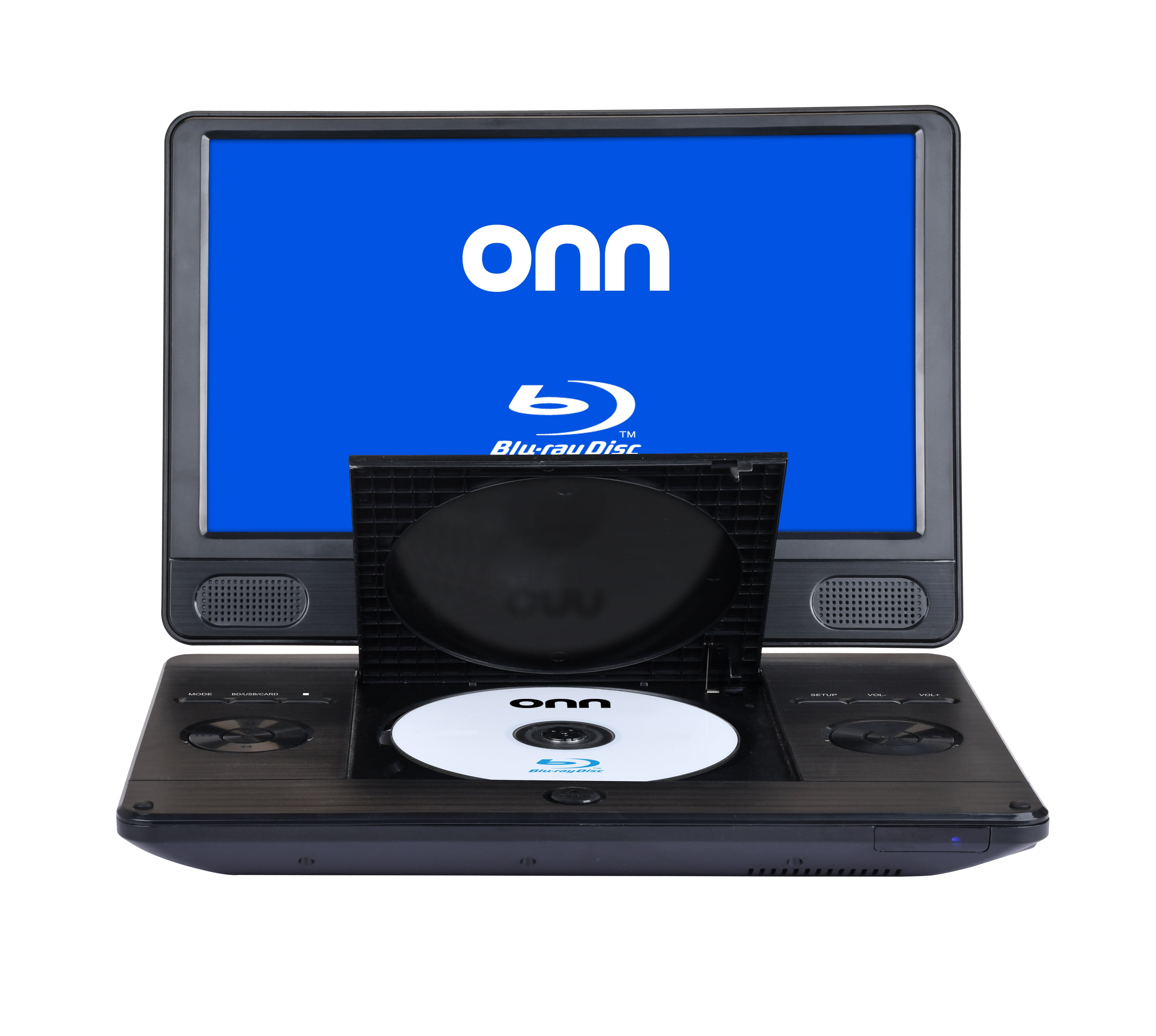 ONN 11インチ HDディスプレイ ポータブル Blu-Ray/DVD/CDメディア