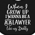 thumbnail image 4 of Inktastic Future Lawyer Like Daddy Boys or Girls Baby Bib, 4 of 4