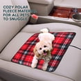 thumbnail image 4 of Zone Tech Car Mini Heated Travel Blanket Pad – Red Plaid 12V Comfortable Heating Car Mini Blanket Pad Perfect for Winter Travels, 4 of 7